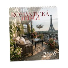 Kalendář Romantická místa 2026