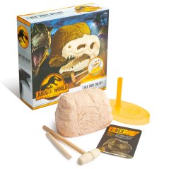 Jurský svět sada pro tesání dinosauří lebky s podstavcem v krabičce