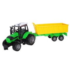 Traktor 53cm volný chod s vlečkou v krabičce