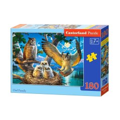 Puzzle Castorland Soví rodinka 180 dílků