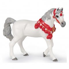 PAPO Arabský kůň bílý s červenou ohlávkou
