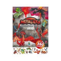 Metalická samolepková knížka Draci