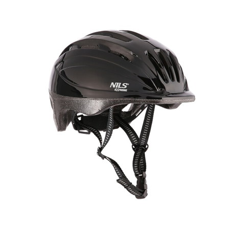 Cyklistická helma NILS EXTREME černá, vel. M  52-56cm