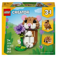 LEGO® 31376 Creator 3v1 Roztomilý křeček s květinou