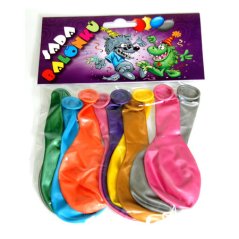 Sada balónků Různobarevné metal. bez potisku 10ks