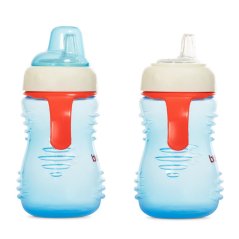 Lahvička se savičkou a úchyty modrá 260 ml 6m+