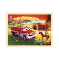 TATRA hasiči dřevěné puzzle 20d.