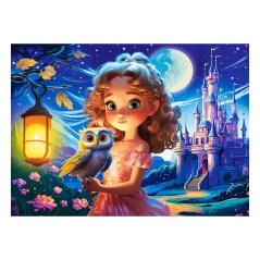 Puzzle Castorland 120 dílků - Princezna a sova