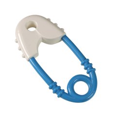 Chrastítko špendlík modro-bílý