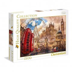 Clementoni Puzzle Londýn ve vintage stylu 1500 dílků