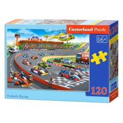 Puzzle Castorland 120 dílků - Závod formulí