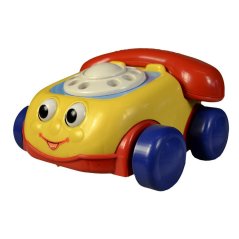 Telefon se šnůrkou, na tahání, 18 cm