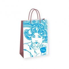 Dárková taška Alfons Mucha – Topaz, Fresh Collection, střední