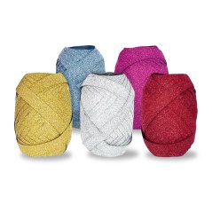 Stuha vázací 20m x1cm Jumbo glitr mix