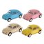 VW Classical Beetle 1967 1:64 6,5cm kov zpětný chod 4barvy