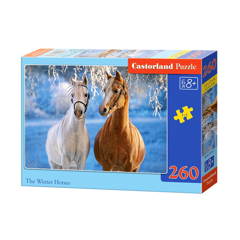 Puzzle Castorland Koně v zimní krajině 260 dílků